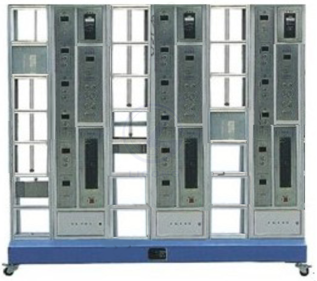 群控多層電梯實訓裝置(三座電梯六層)